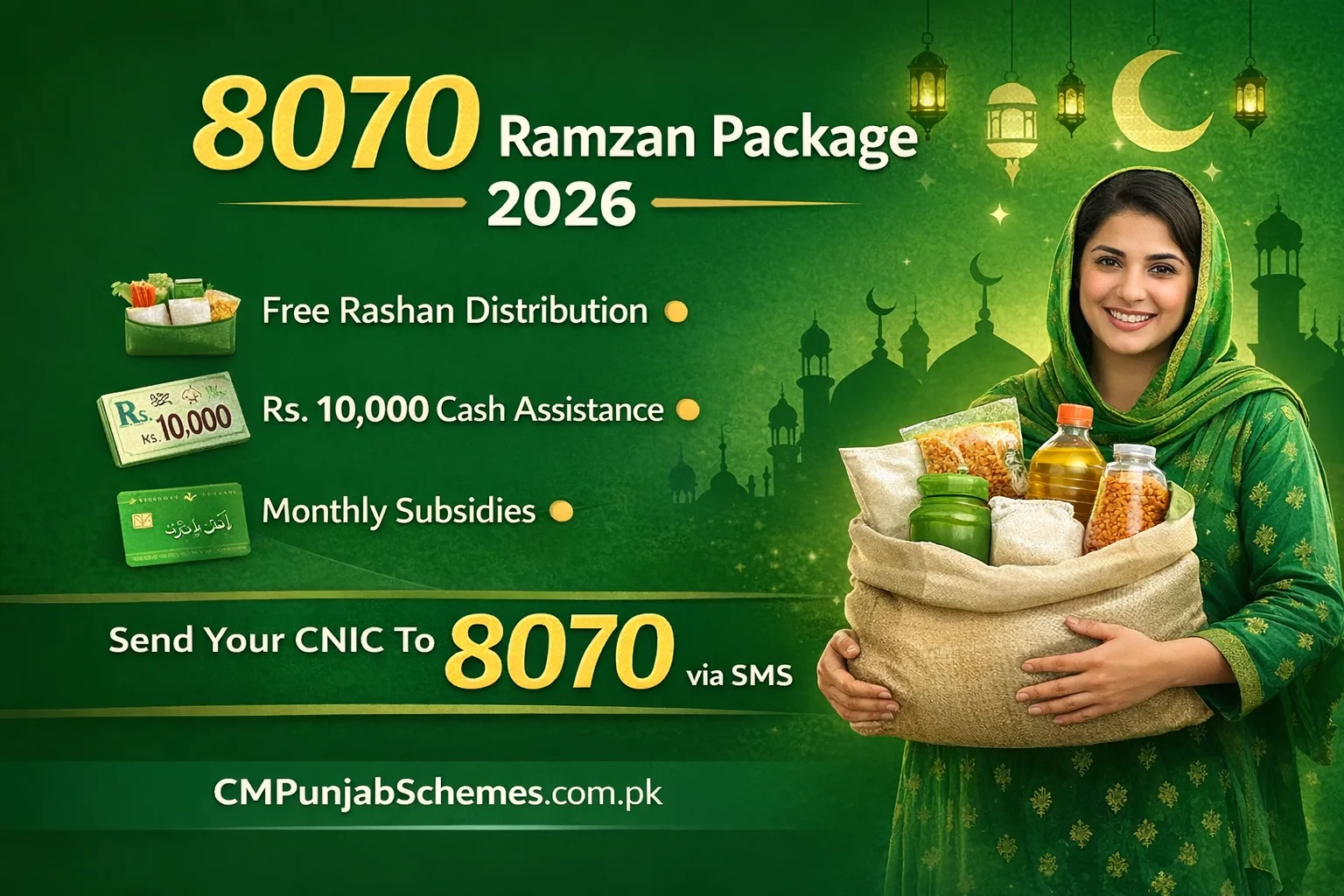 8070 Ramzan Package 2026 Registration Check Online | 9999 Online Apply
