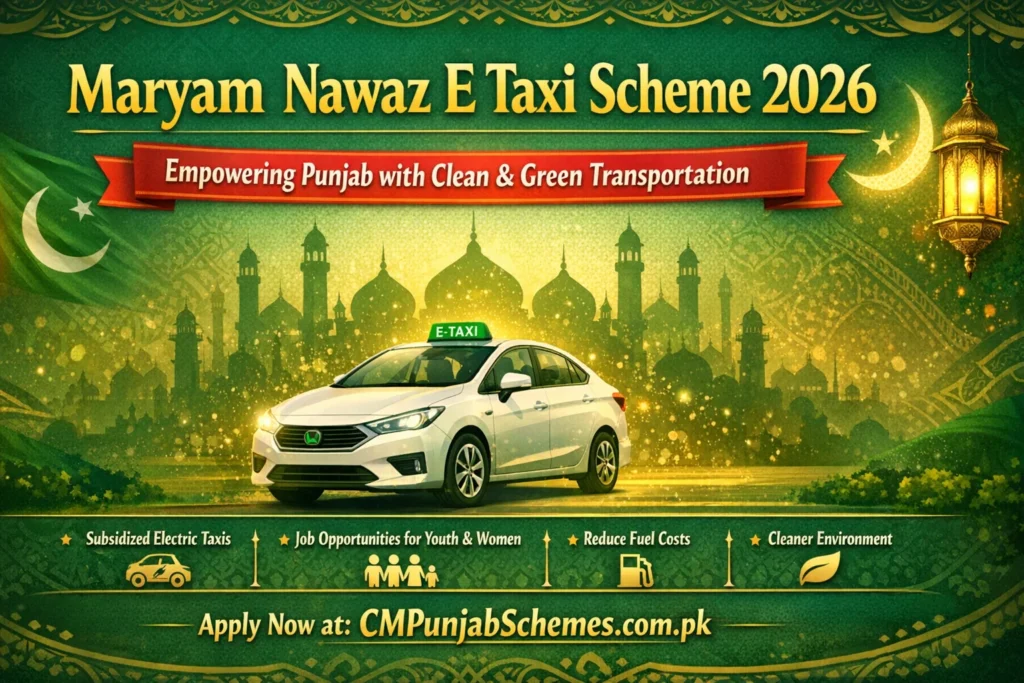Maryam Nawaz E Taxi Scheme 2026 Apply Online | Login Portal Maryam Nawaz E Taxi Scheme